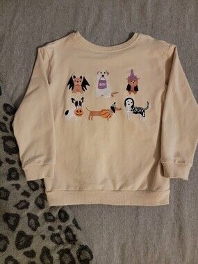 Velvet Fawn Halloween Dogs Cotton Sweatshirt